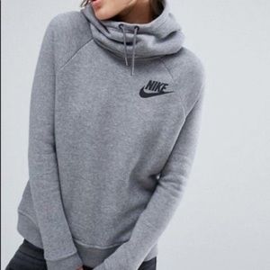 Nike Women’s grey funnel neck hoodie & jogger set